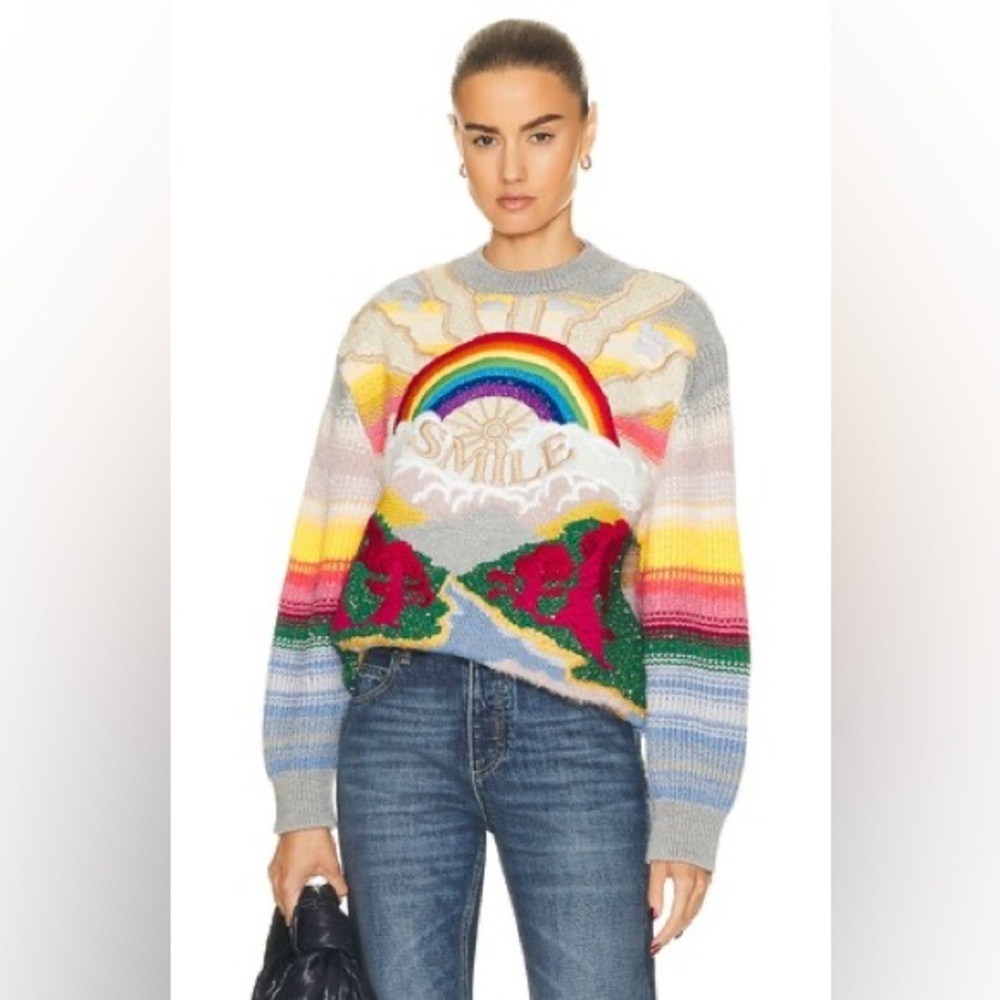 New STELLA MCCARTNEY Festive Smile Knit Sweater - Picture 3 of 8